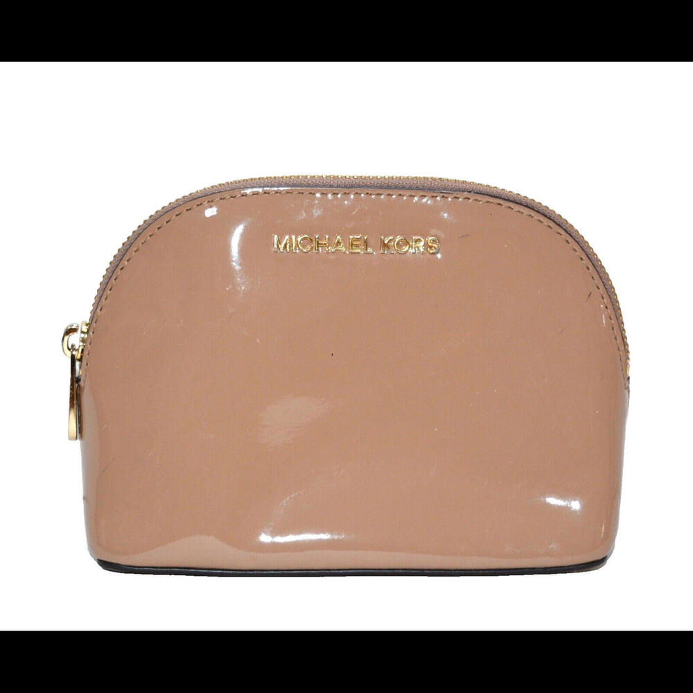 Michael Kors Pouches Clutches Makeup Pouch Travel Dome Purse Patent Leather Bag